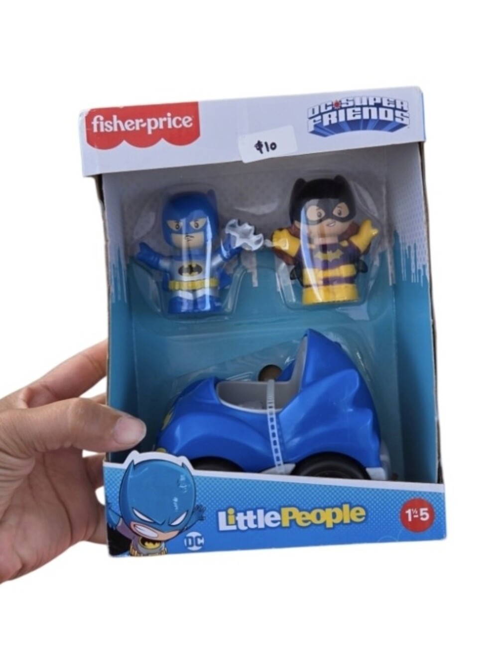 Fisher-Price Little People DC Super Friends Batman & Batgirl Figures